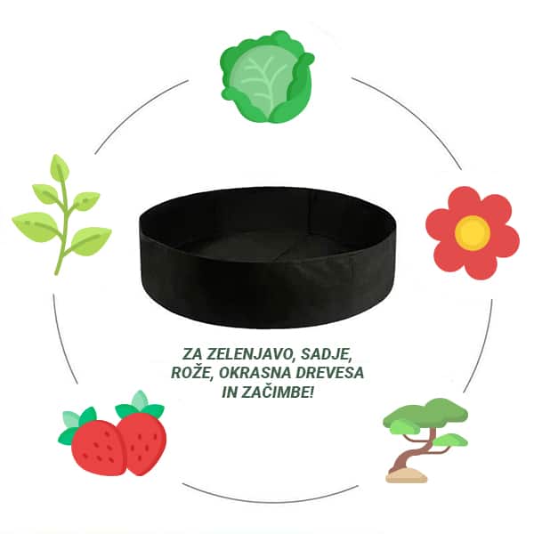 Garden GrowBag, záhon z textilu pre bujný rast všetkých druhov rastlín - Image 9